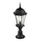 Z-Lite Wakefield 1 Light Outdoor Pier Mounted Fixture, Black & Clear Beveled 522PHM-553PM-BK - alternate 2